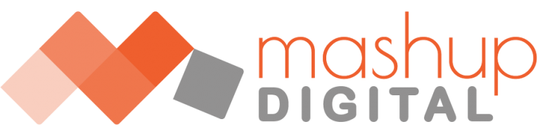 Mashup digital logo