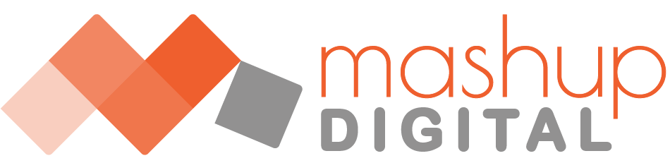 Mashup digital logo